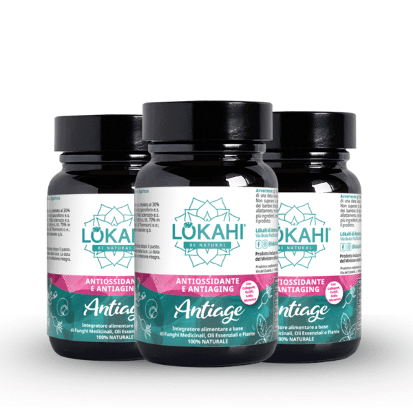Lokahi ANTIAGE Integratore Antiaging e Antiossidante | 3 mesi di trattamento per rallentare l'invecchiamento